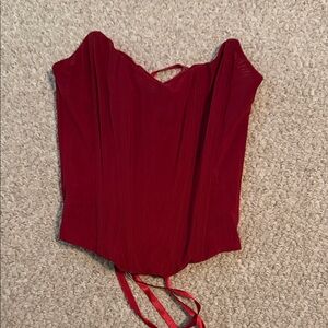 Elegant Red Women's Top
